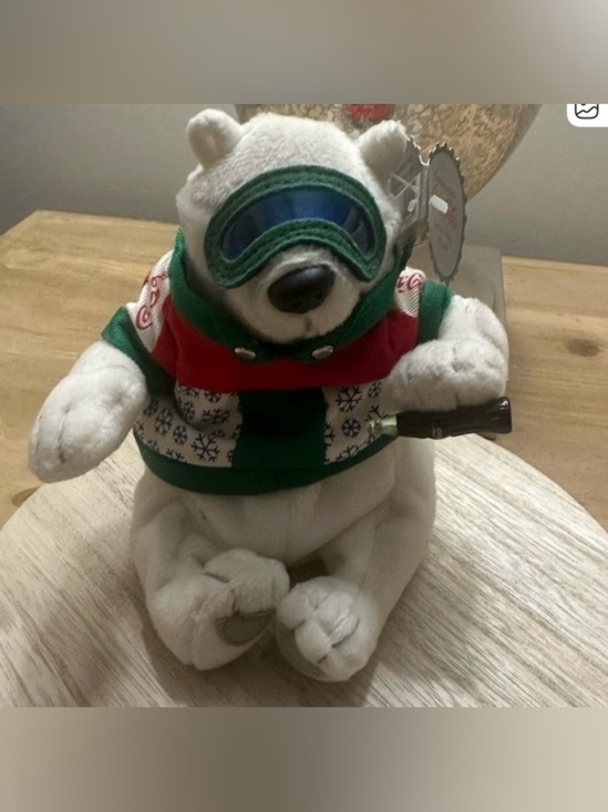 Coca Cola Other - Coca Cola Collectible Polar Bear Plush with Goggles in Ski ⛷️ Suit!